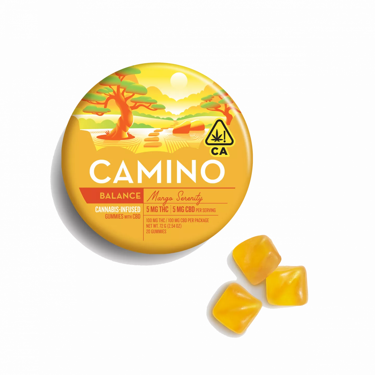 Camino Gummies 5mg THC 5mg CBD