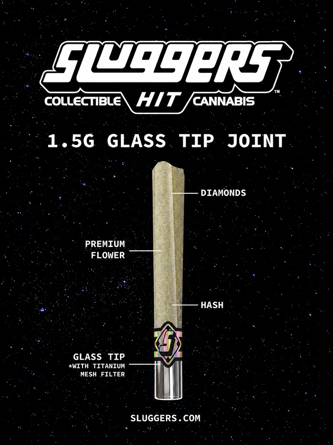 Sluggers 1.5g Infused Pre Roll