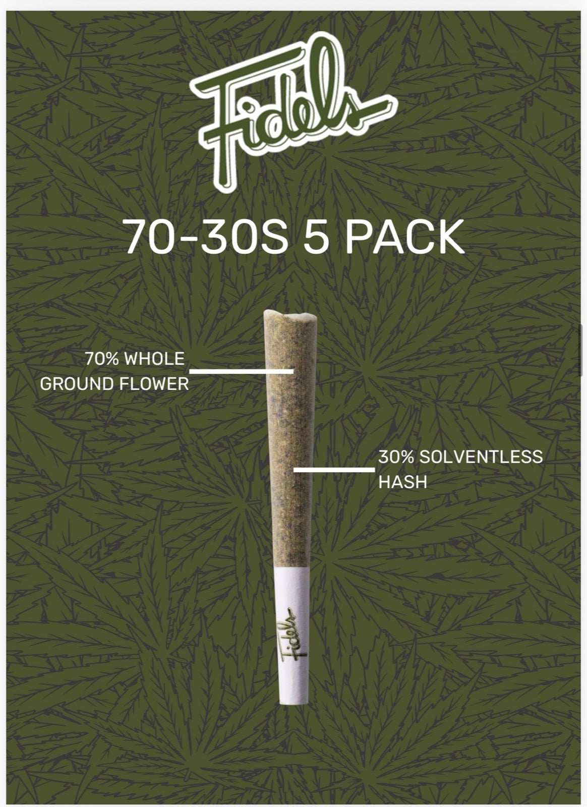 Fidel’s 70/30s 5pk Pre Rolls