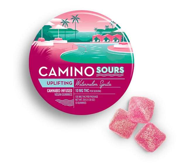 Camino 10mg Cannabis Infused Sour Gummies “Uplifting”